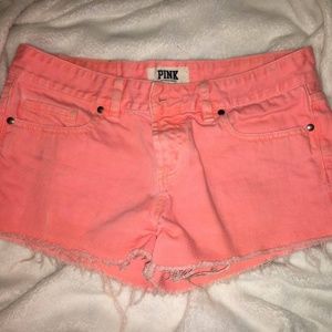 PINK jean shorts